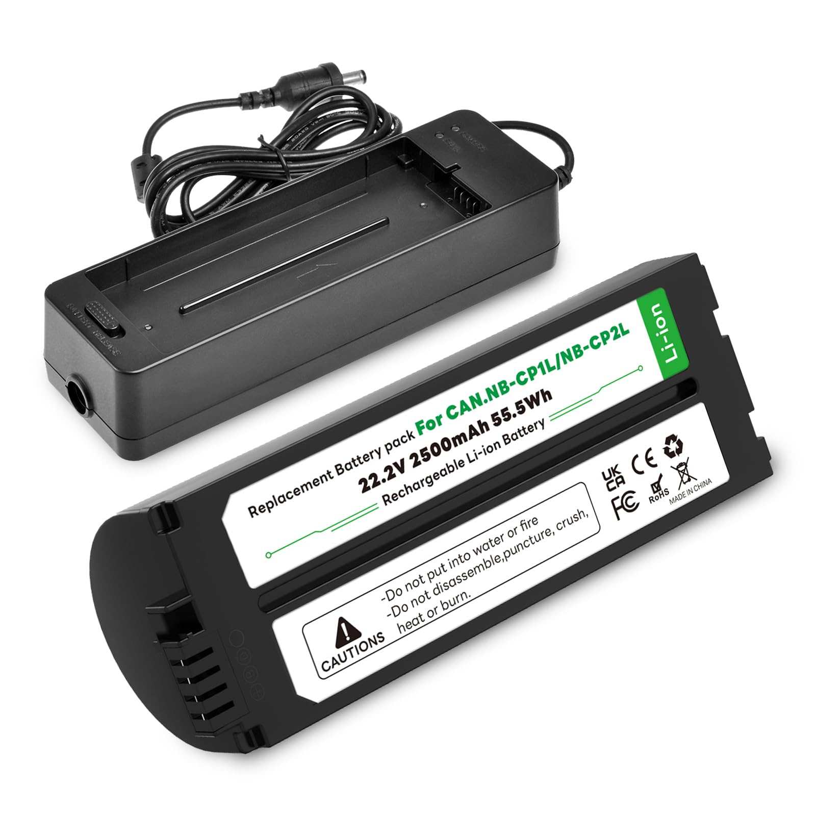 2500mAh NB-CP2L Batterie + Chargeur, Nouvelle Batterie 2026 Selphy CP1500 pour Canon NB-CP1L SELPHY CP1500 CP1300 CP910 CP100 CP200 CP220 CP300 CP330 CP510 CP600 CP710 CP730 CP790 imprimante Photo