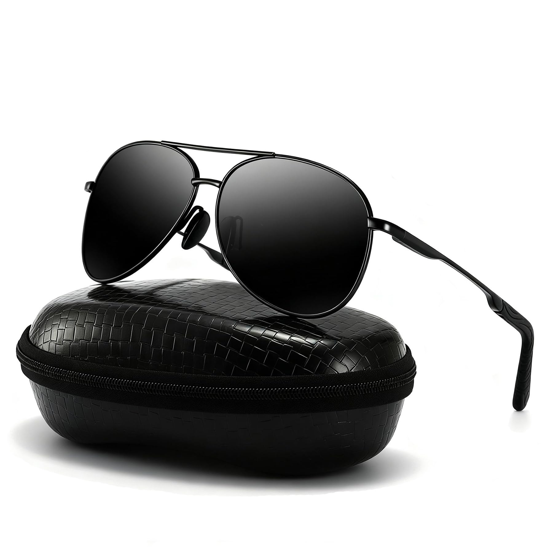 DXRPO Gafas de sol polarizadas para hombre, unisex, polarizadas, para exterior, vintage, marco de metal, UV400