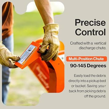 SuperHandy Mini Wood Chipper Shredder Mulcher Heavy Duty 7HP Compact Design 3 Inch Max Cutting Capacity