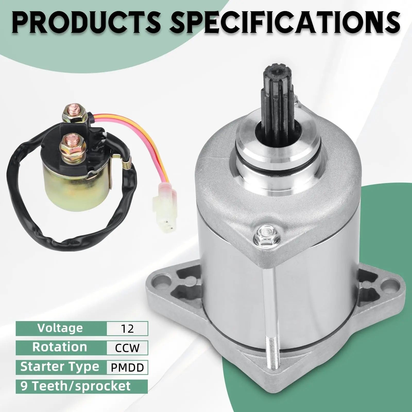 Relè Solenoide Avviamento Moto Compatibile con Rancher 420 TRX420 2007-2019 per Foreman 500 TRX500 2012-2019 Relè Solenoide Motorino di Avviamento 31200HP5601 31200HR0F01