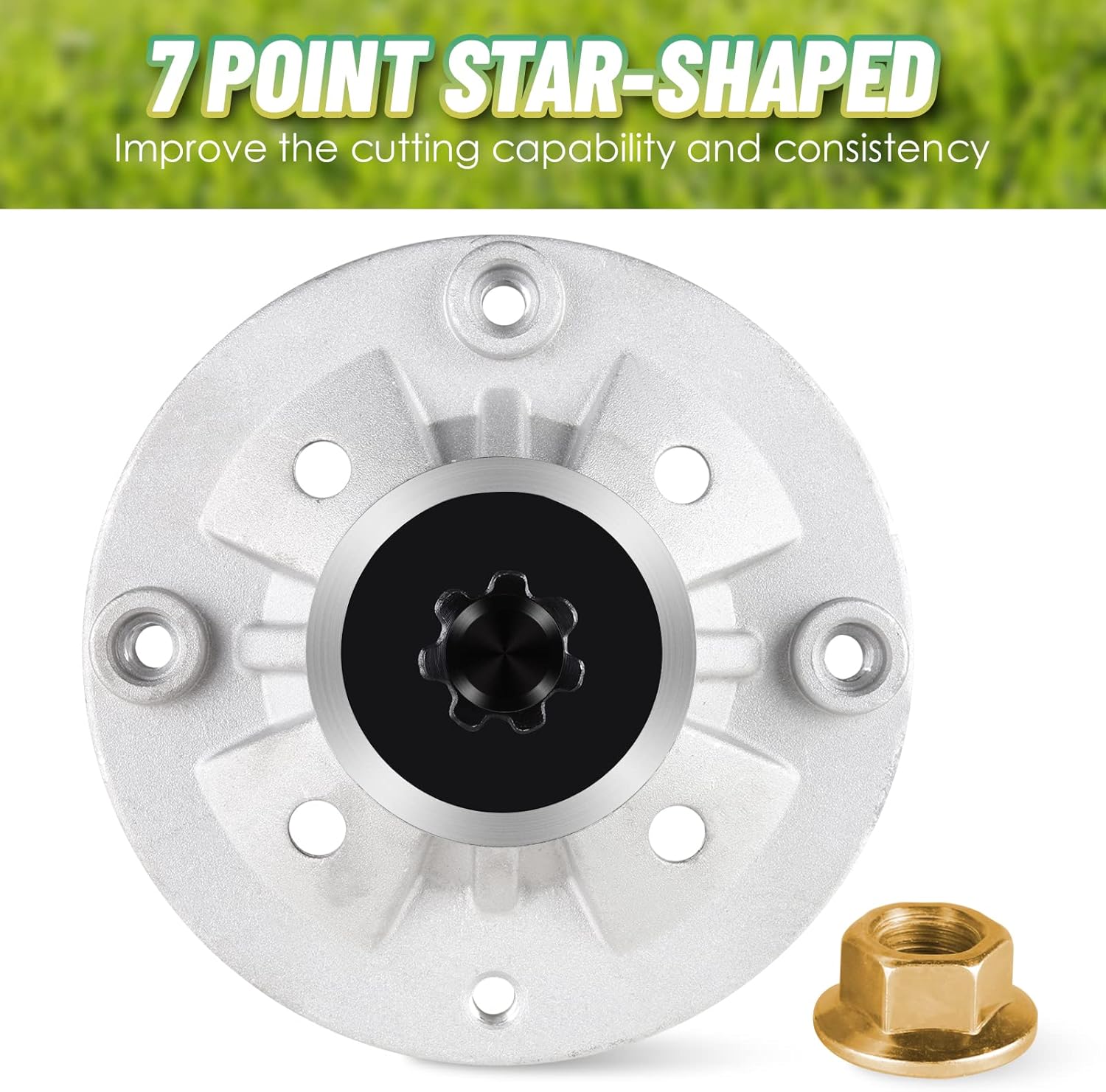 Spindle Assembly GY20454 GY20867 GY20962 GY21098 Fit for John Deere LA100 LA110 LA115 LA120 LA125 LA165 D100 D110 D130 D140 D150 D160 X110 X120 X140-42" 48" Mower Deck, 2 Pack