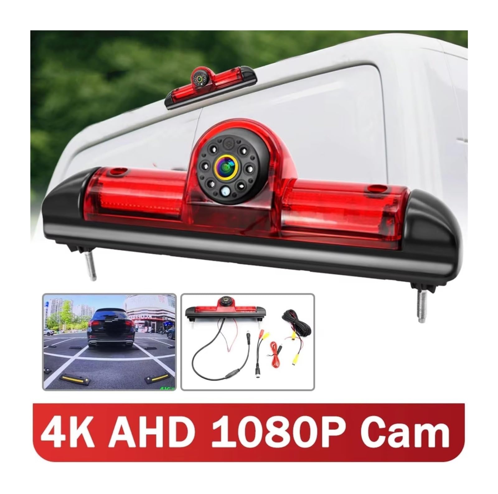 para Peugeot para Boxer III 2007-2018 Cámara De Marcha Atrás Luz Freno Visión Nocturna AHD HD CCD Gran Angular Impermeable Cámara de Respaldo