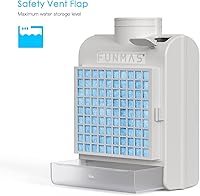 Vista 4 de Ventilación 3 en 1 para secadora interior + paquete de 10 filtros de repuesto FUNMAS