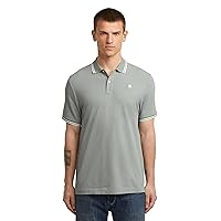 G-STAR Dunda Slim Stripe Polo, Blu (Iceberg Green D17127-5864)