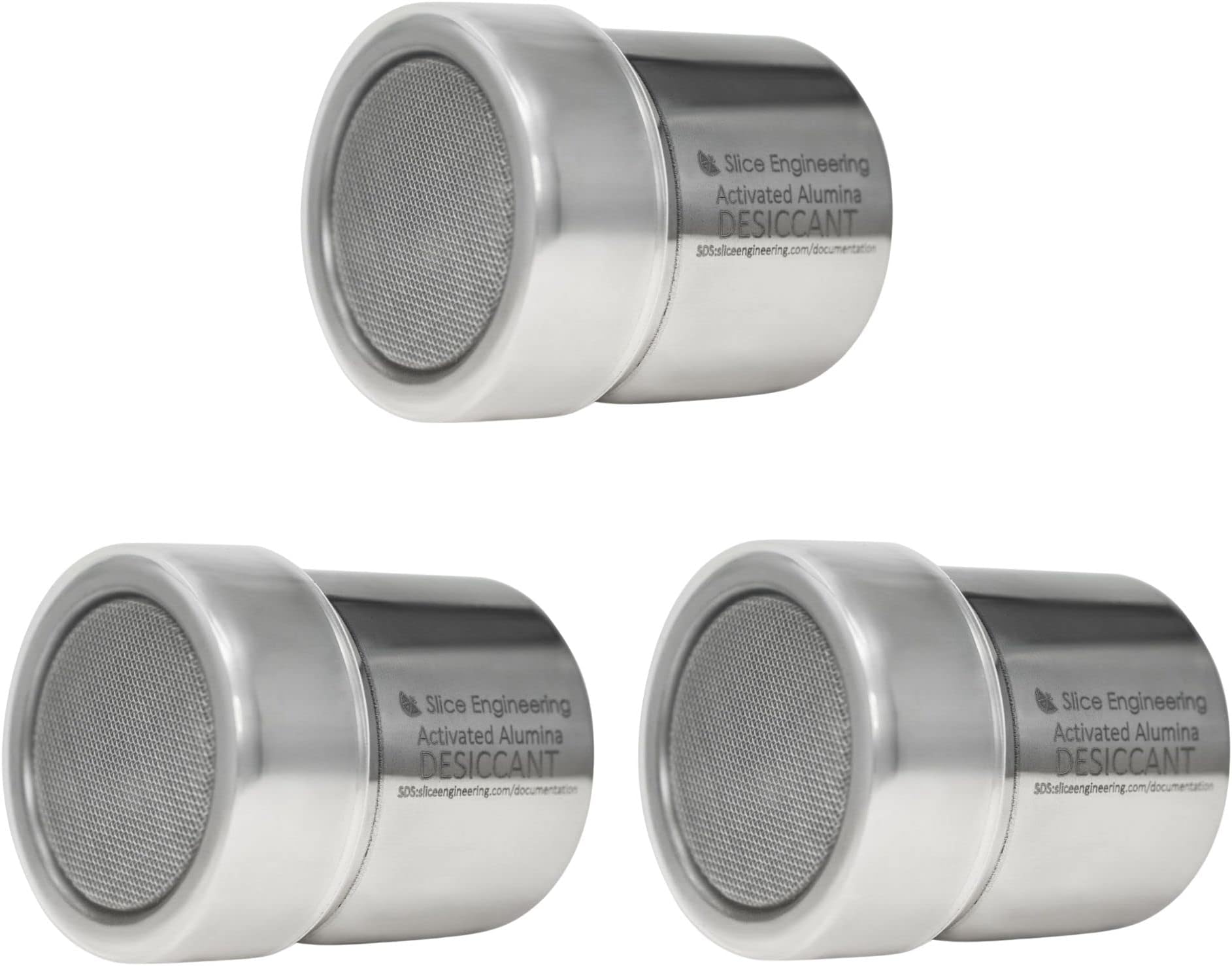 Slice Engineering - Filament Drying Desiccant - Place Inside Spool, Dry Box, Storage Bag, Dryer Box, or Any Filament Storage! - Alumina Desiccants 10x More Powerful Than Silica Gel - 3-Pack