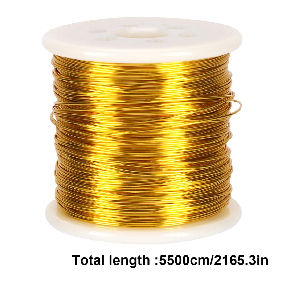 Golden Copper Beading Wire Roll, Tarnish Resistant, 55m Jewelry Craft
