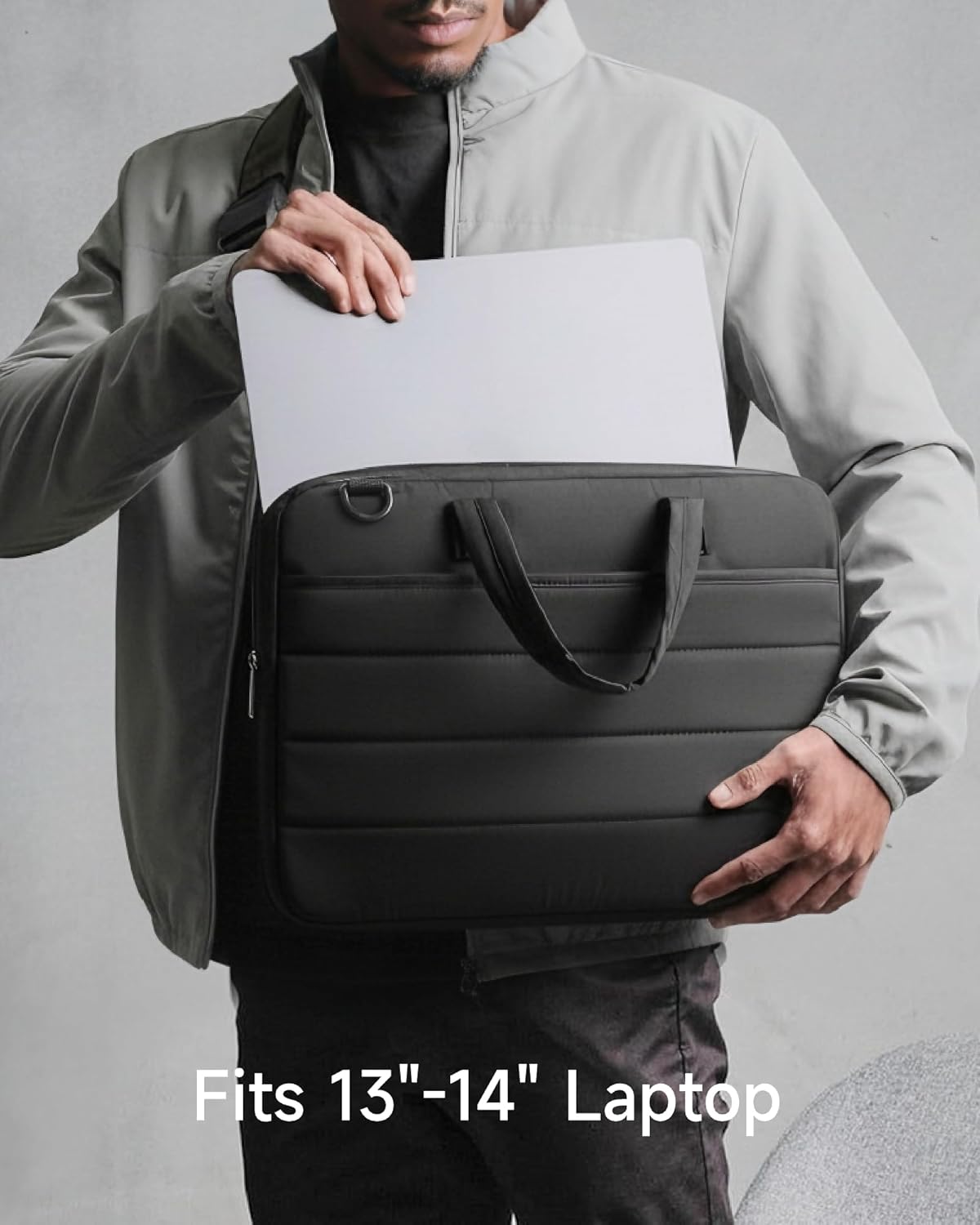 LUGGEX 13 14 Inch Laptop Case Bag, LTX02 360° Protective Macbook SleeveCompatible with MacBook Pro 14/Air 13 13.3 13.6 M5 M4 M3 M2 M1, iPad Pro 13 M5/Air 13 M3 (LTX-Core, Black) - Image 7