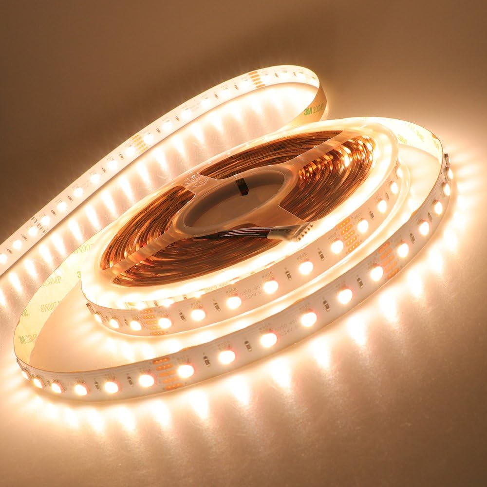 LEDENET RGBW LED Strip 4 Colors in 1 SMD 5050 RGB & Warm White Flex Fairy String Light 10M 600LEDs 24 Volt Tape Lighting (R+G+B+WW)