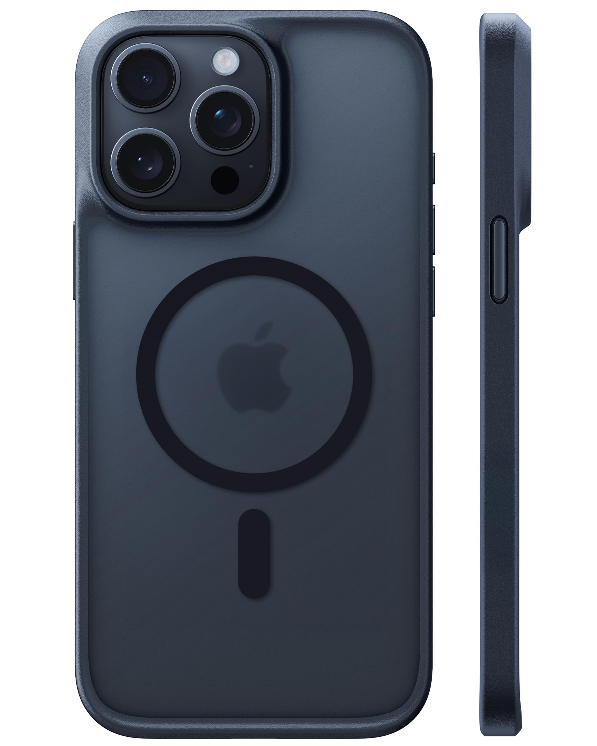 TORRAS für iPhone 14 Pro Hülle für MagSafe (Zertifizierte Schutzfähigkeit und Magnetkraft) Handyhülle Stoßfest Kratzfest Schutzhülle Case Edle Matt - Schwarz