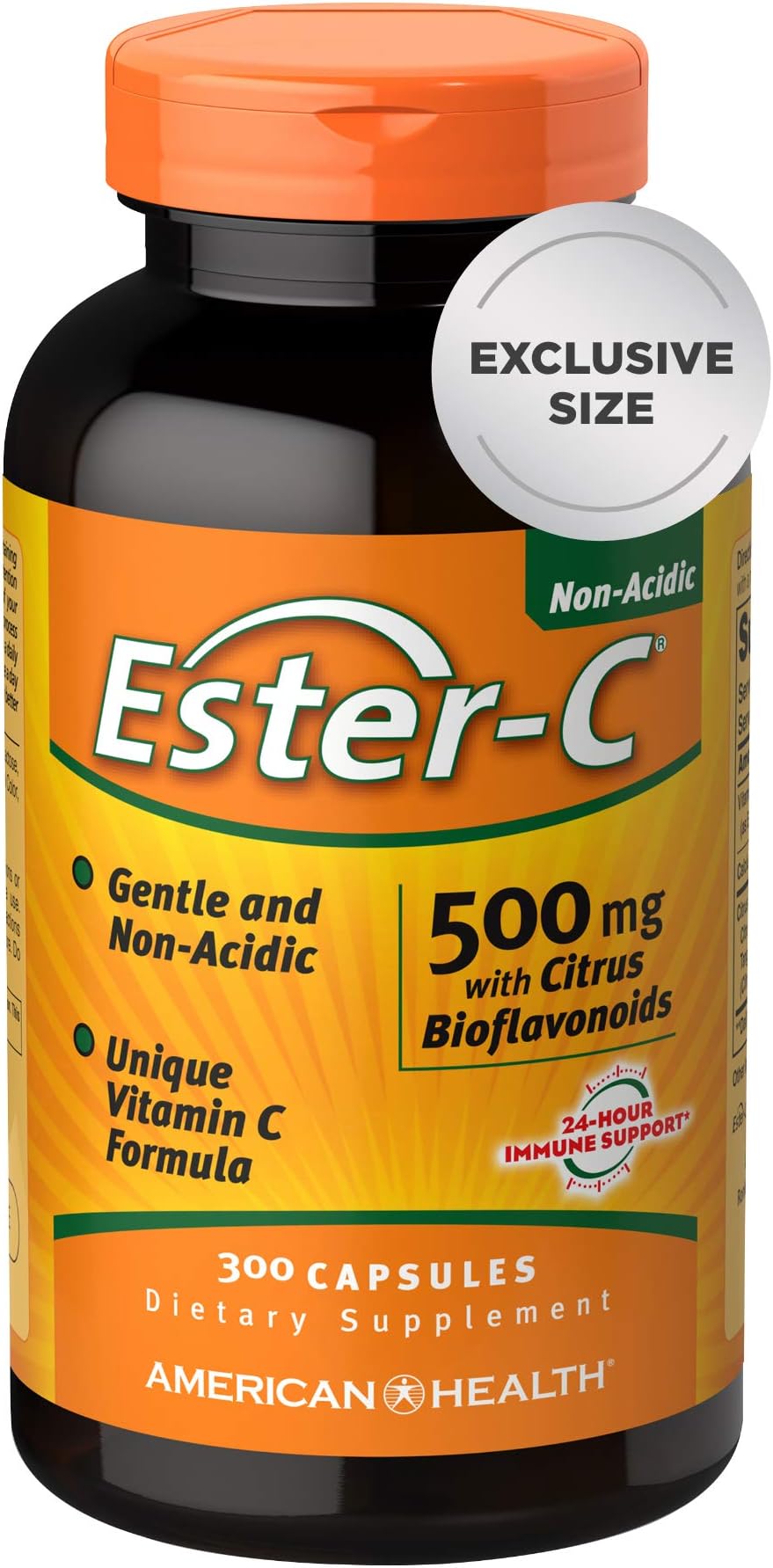 Ester-C 500 mg with Citrus Bioflavonoids Capsules, 300 Count