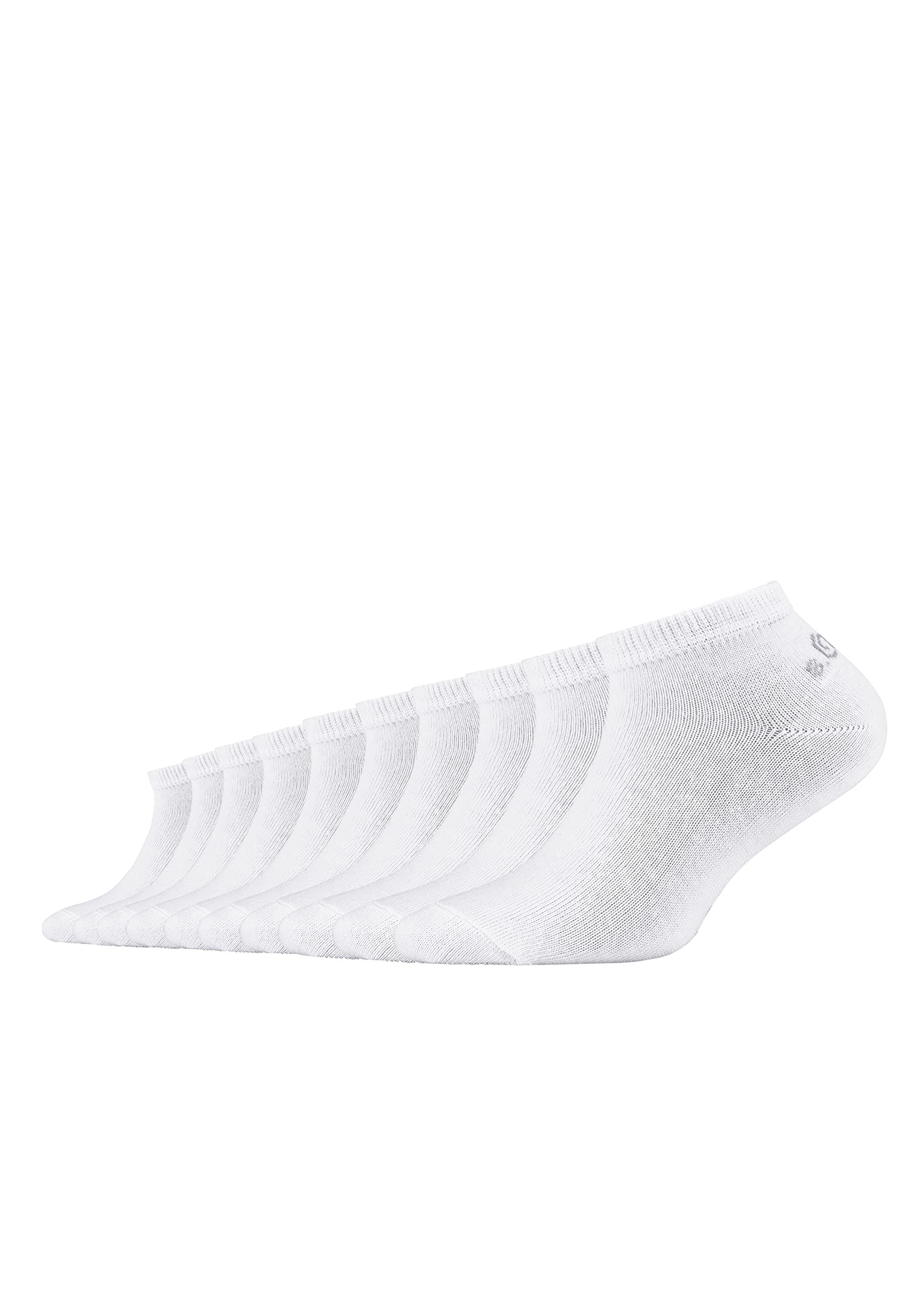S.OLIVER Sneakersocken essentials, Kinder, Gr. 27-30, weiß, unifarben