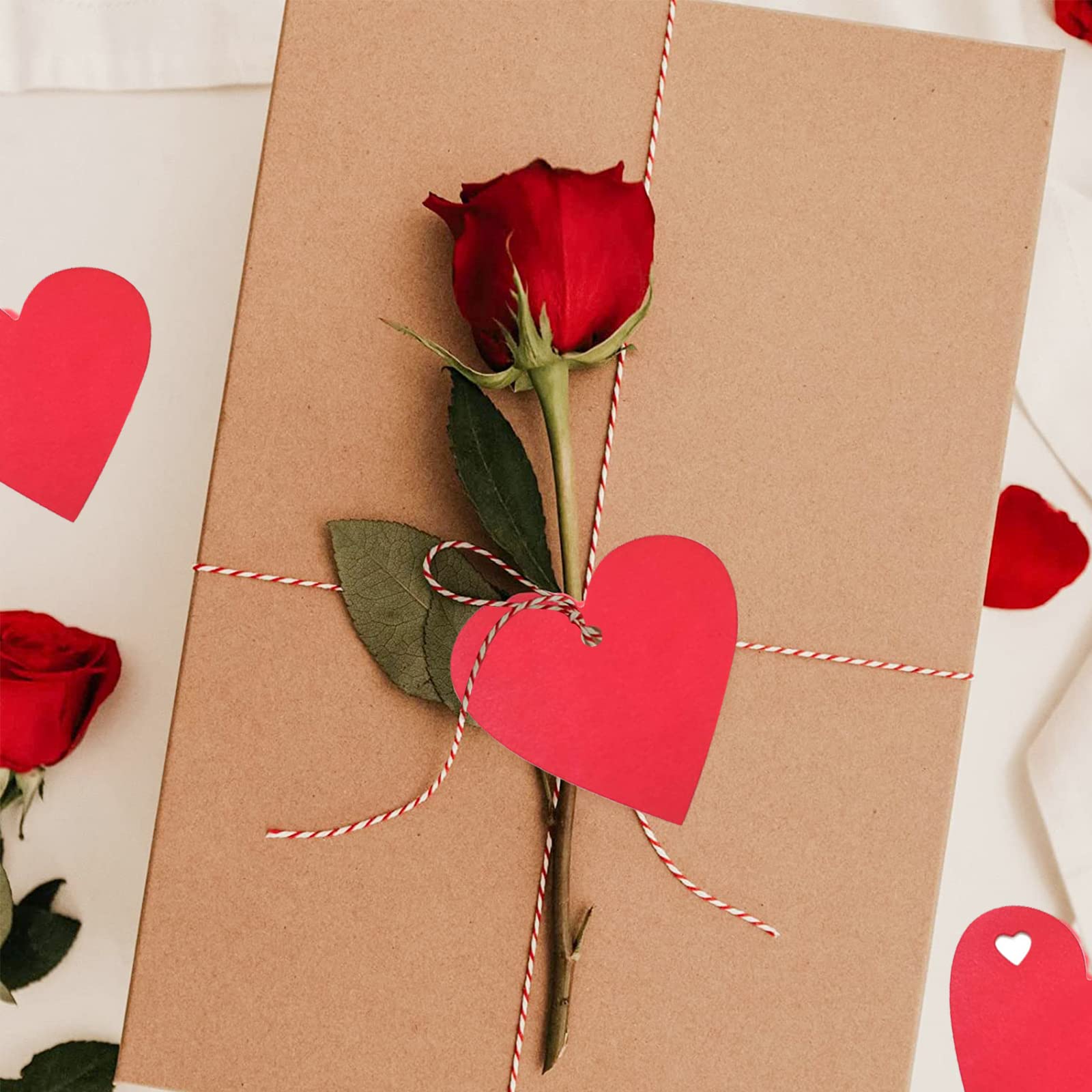 500 etichette di carta a forma di cuore, per regali di San Valentino