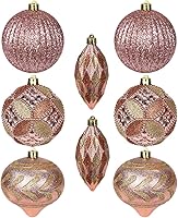 Vista 17 de 30 piezas de adornos de bola de árbol de Navidad irrompibles negros para decoración navideña