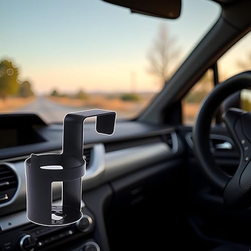 Miniatura 6 de 1 Pc Negro Auto Vehículo Taza Puede Beber Botella Titulares Contenedor Gancho para Camión Artículos de Decoración Portavasos