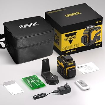 IKOVWUK 3D Laser Level + Laser Receiver