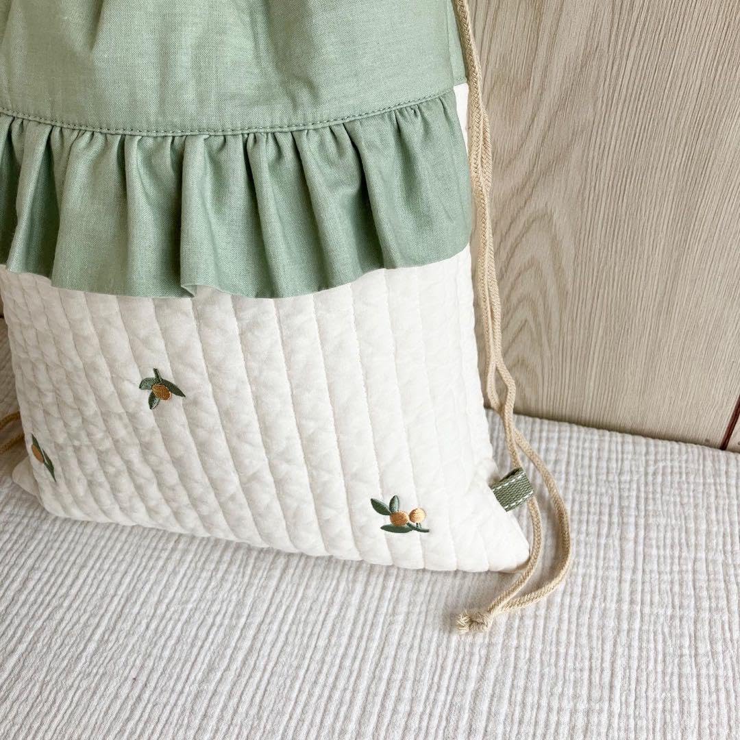 Amazon.co.jp: ヌビ オリーブ レモン お着替え袋 体操着袋 イブル  