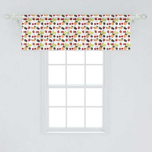 Miniatura 5 de Lunarable Cenefa de ventana de voleibol, paquete de 2, con temática de pelota deportiva, estilo garabatos, composición simple, vida saludable,