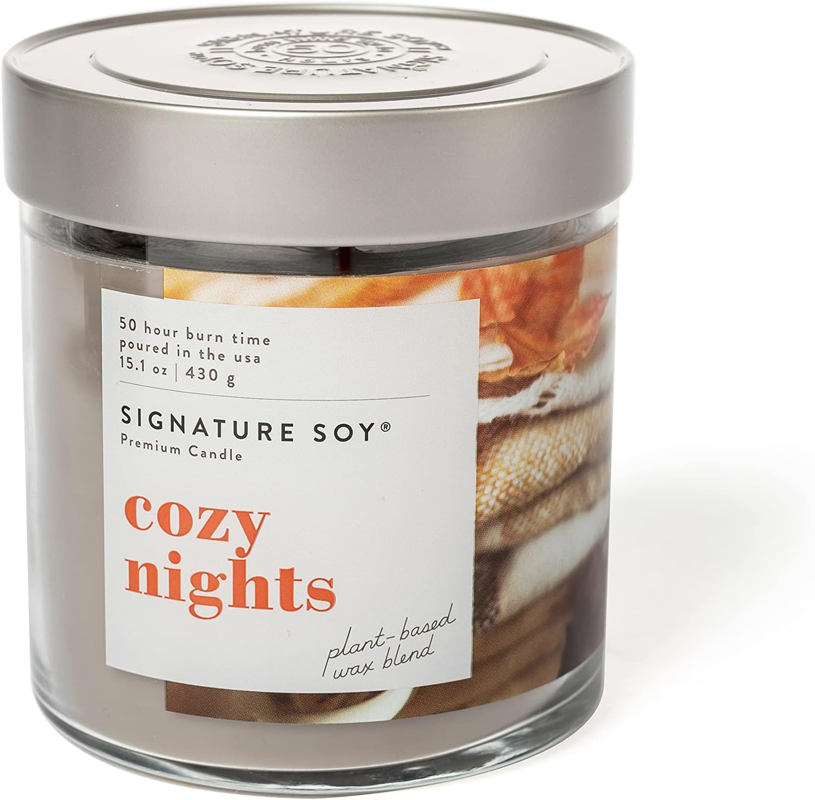 Lidded Cozy Nights Scented Candle Large Jar