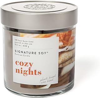 Signature Soy Lidded Cozy Nights Scented Candle
