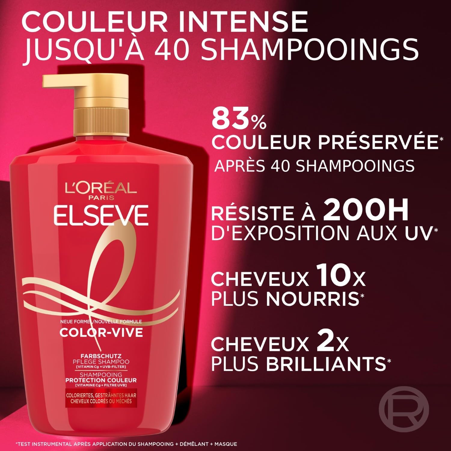 L'Oréal Paris Elseve Color-Vive Shampooing Protection Couleur 1L