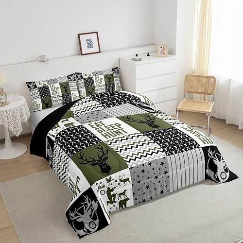 Miniatura 91 de Castle Fairy Juego de edredón con bandera estadounidense, tamaño King, ropa de cama de animales de pastor alemán para niñas y adolescentes, juego