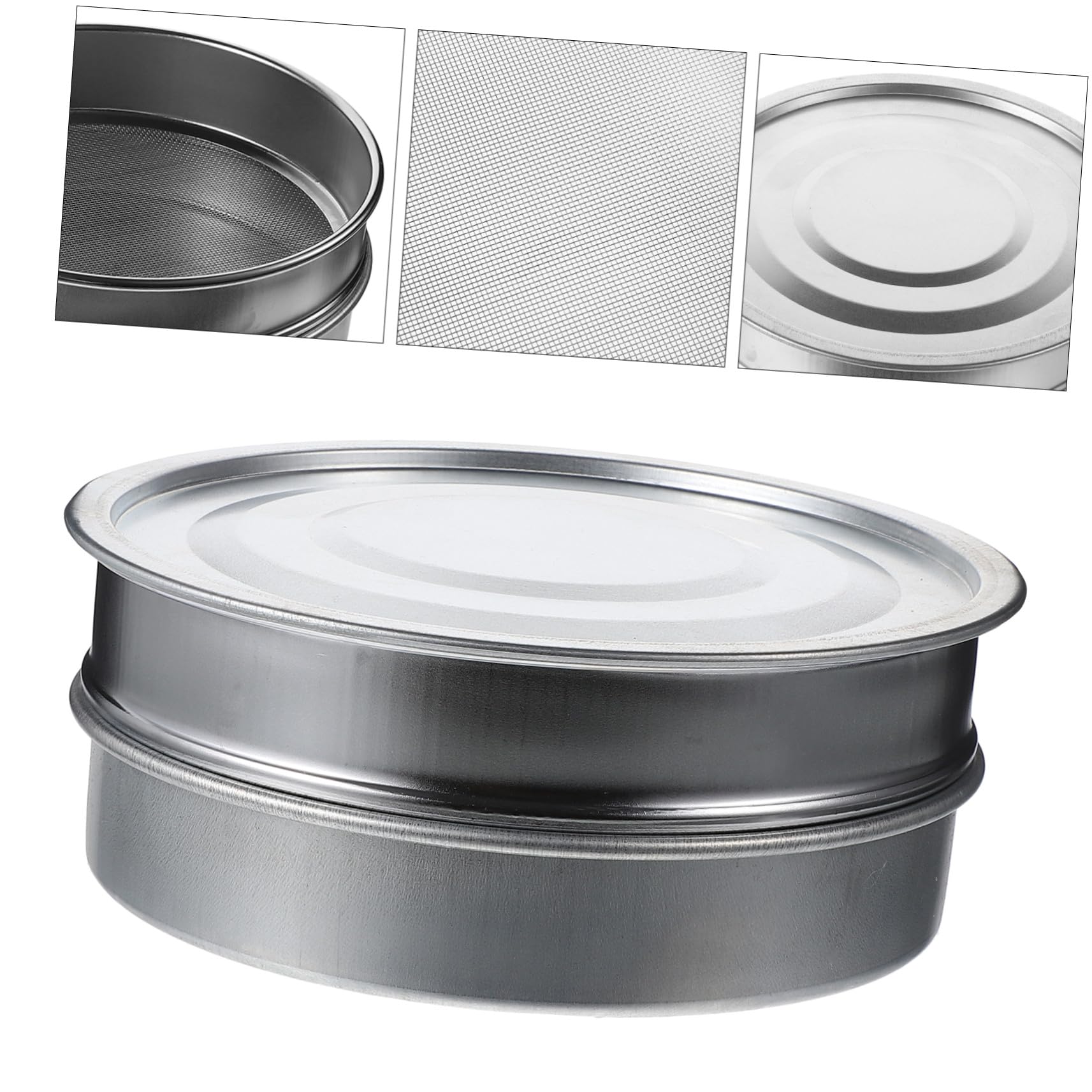 Gadpiparty Kit de Bandeja de Germinación de Acero Inoxidable, Cedazo de 20 CM, Drenaje Fácil, 1 Juego para Jardinería en Casa