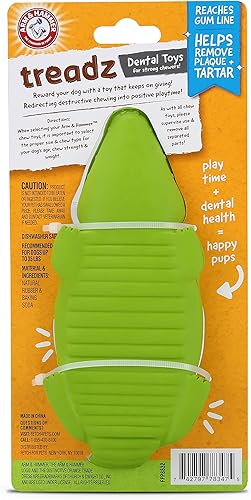 Miniatura 2 de Arm & Hammer Super Treadz Gator & Gorilla - Juguete para masticar para perros  Mejor juguete dental para masticar para perros  Reduce la acumulación