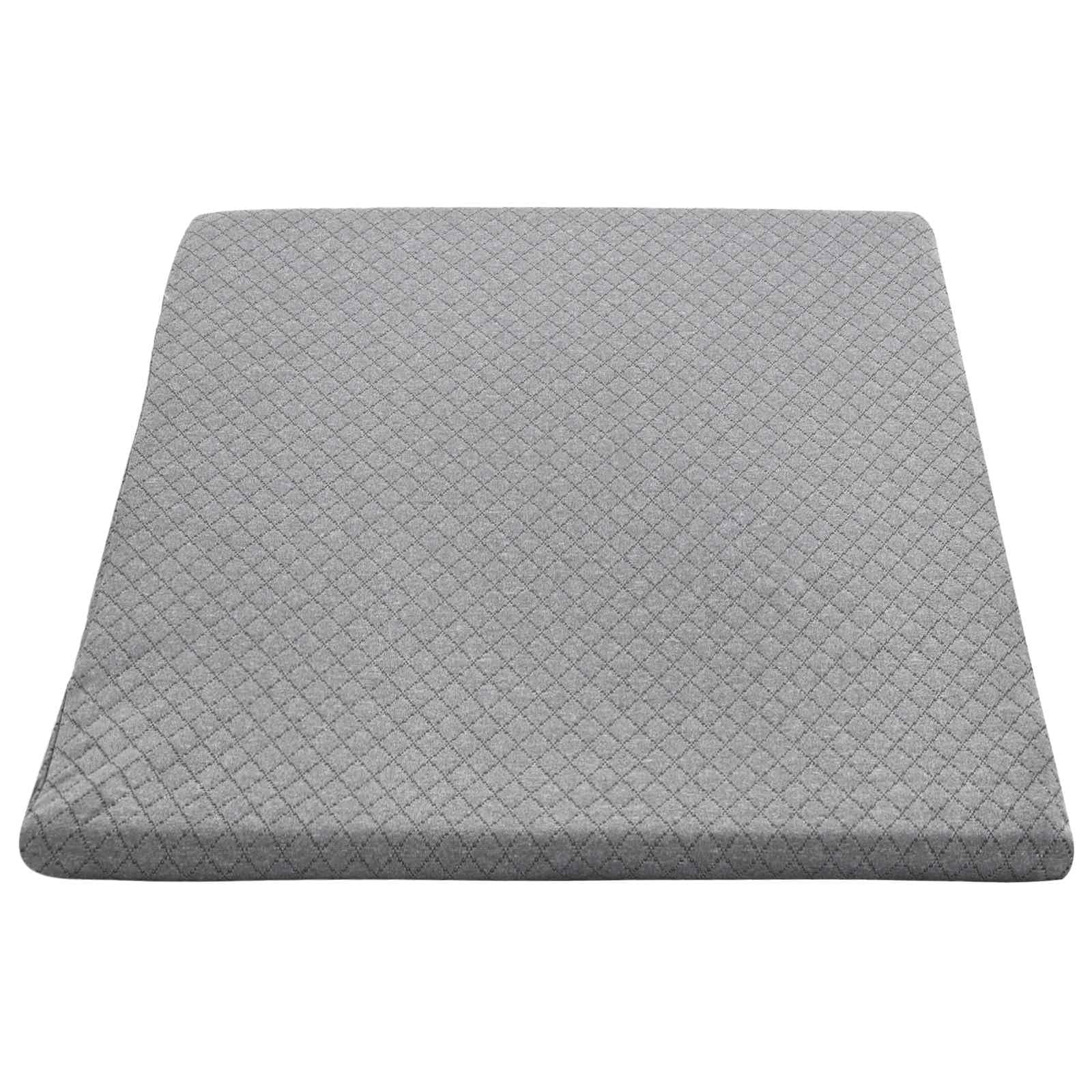 Poduszka na nogi uniwersalna szara pianka Visco, 60 x 50 x 30 cm, ergonomiczna poduszka do spania, pianka memory na plecy, brzuch, na boku, wygodna poduszka pod kark z poszewką z mikrofibry