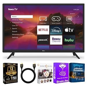 Roku 40-Inch Select Series Full HD Smart TV Bundle 1080p LED Display Dolby Audio Compatible with Alexa Voice