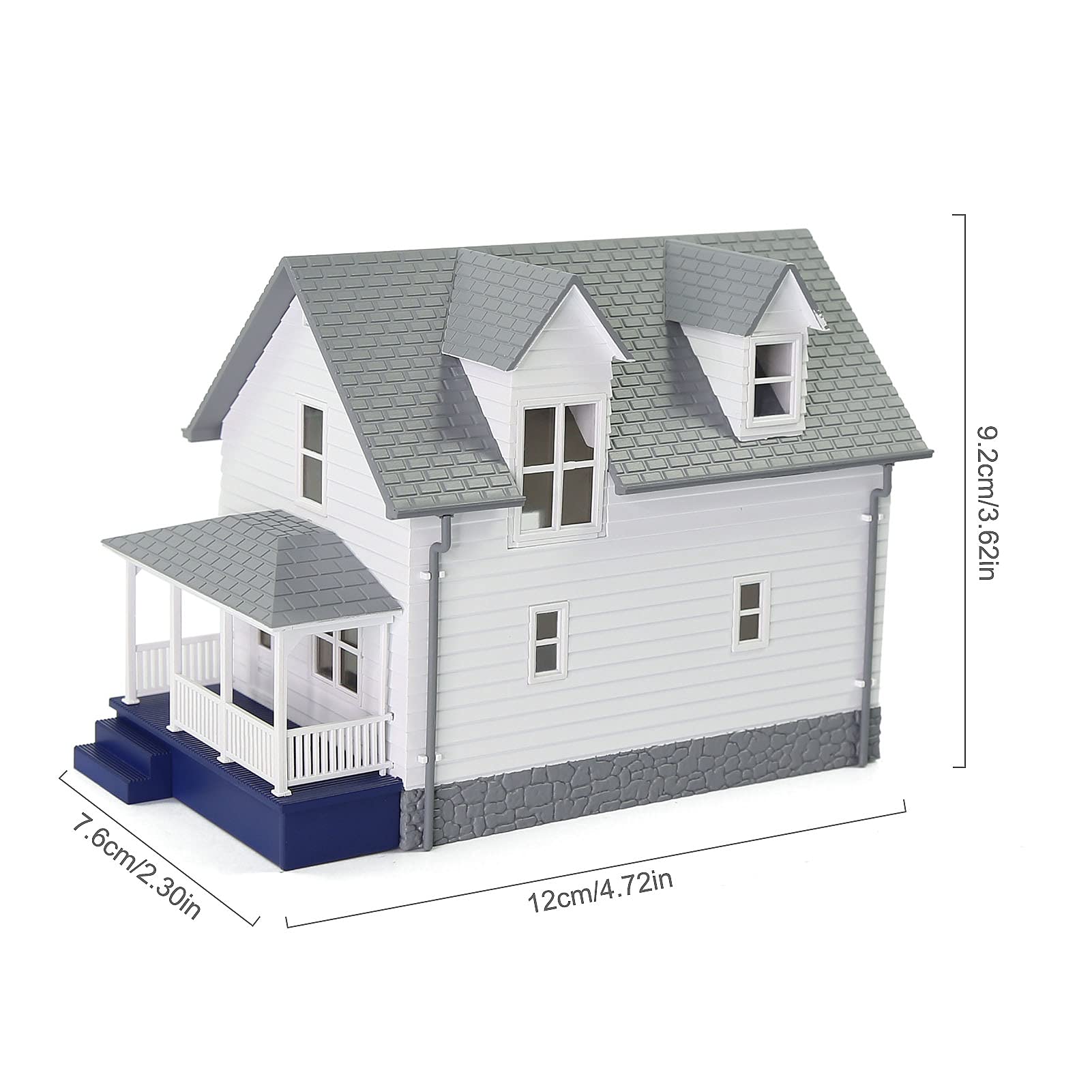 AWHAO Maison Japonaise Miniature 1/87 HO - Bâtiment Scène Architecture Pour Paysage Ferroviaire