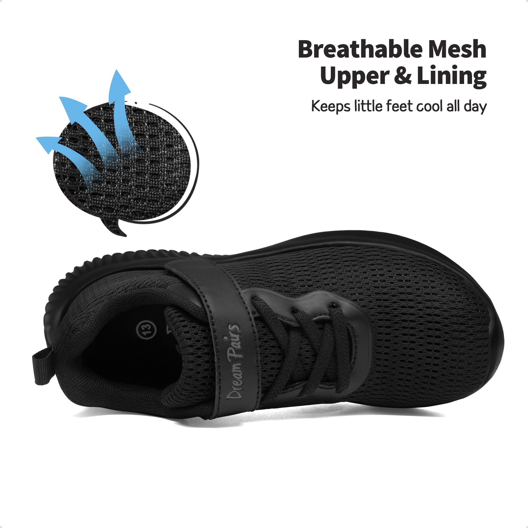 DREAM PAIRS Zapatillas Deportivas Sin Cordones para Niños Running Antideslizantes Suela de EVA