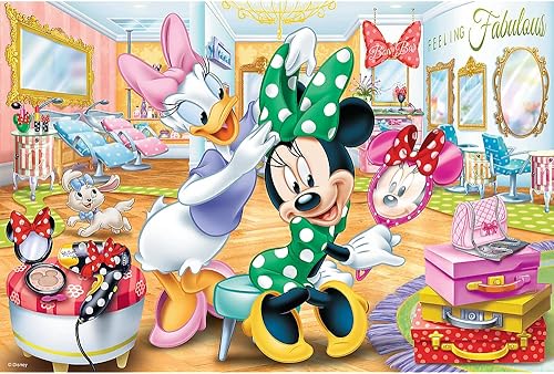 Miniatura 3 de Trefl - Minnie Mouse - Minnie en un salón de belleza - Rompecabezas de 100 piezas