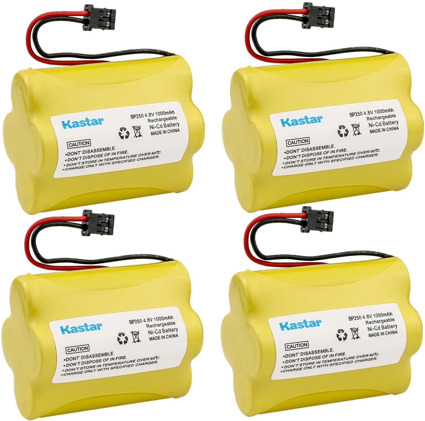 Kastar 6-Pack Battery Replacement for Uniden Bearcat Sportcat SC160B, SC-180, SC180, SC180B, SC1809, SC-200, SC200, BP1000, BP1600, PRO90 Scanner, BBTY0356001 NASCAR, RS 20-520