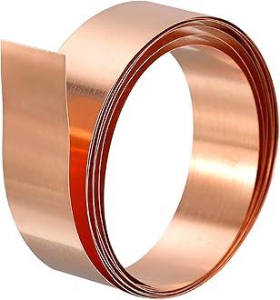 uxcell Copper Sheet Roll, Metal Foil Plate 1000mm x 15mm x 0.4mm