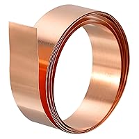 Vista 17 de uxcell Copper Sheet Roll, Metal Foil Plate 1000mm x 20mm x 0.8mm