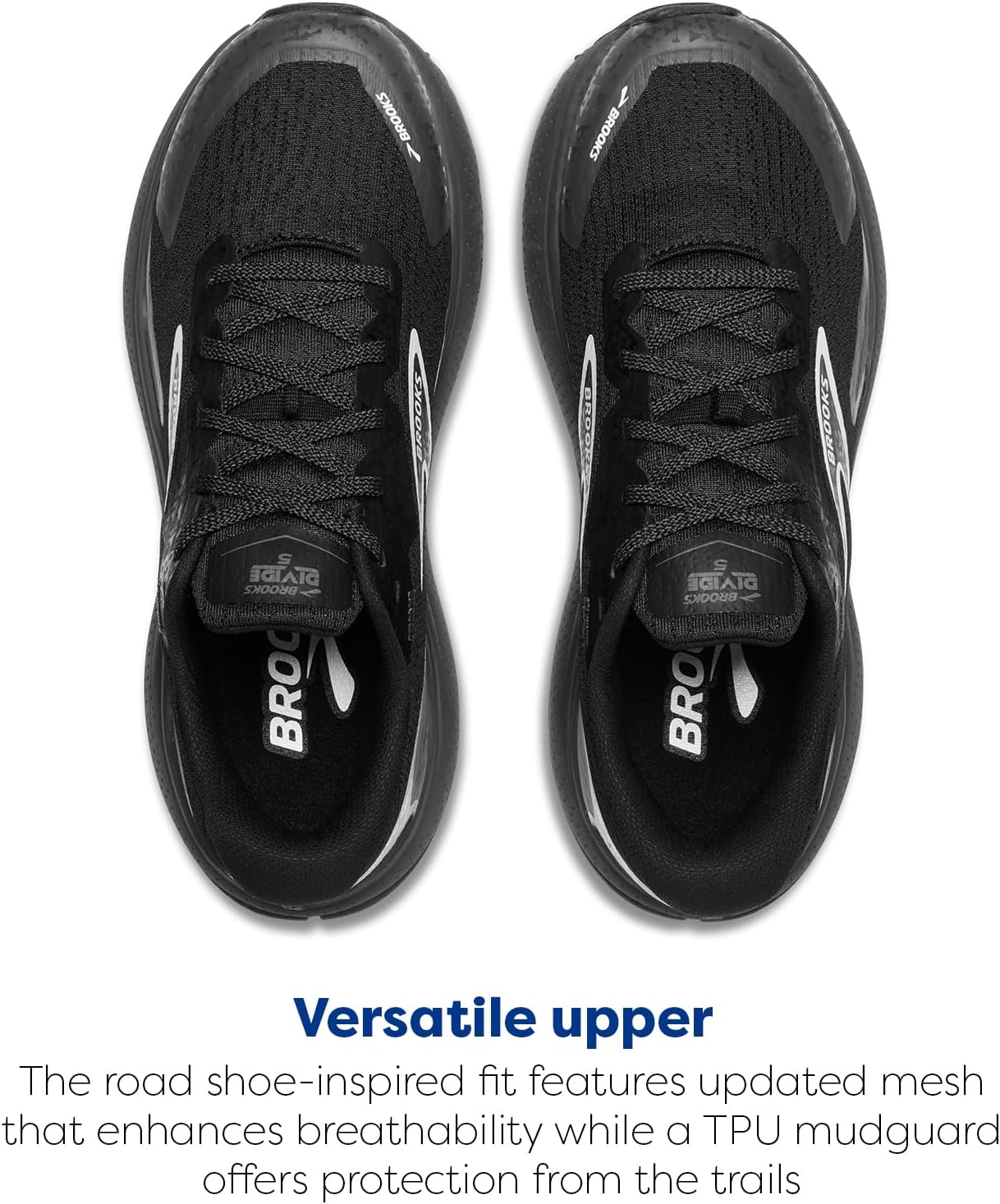 Brooks Men’s Divide 5 Trail Running Shoe - Black/Ebony/White - 10 Medium - Image 4