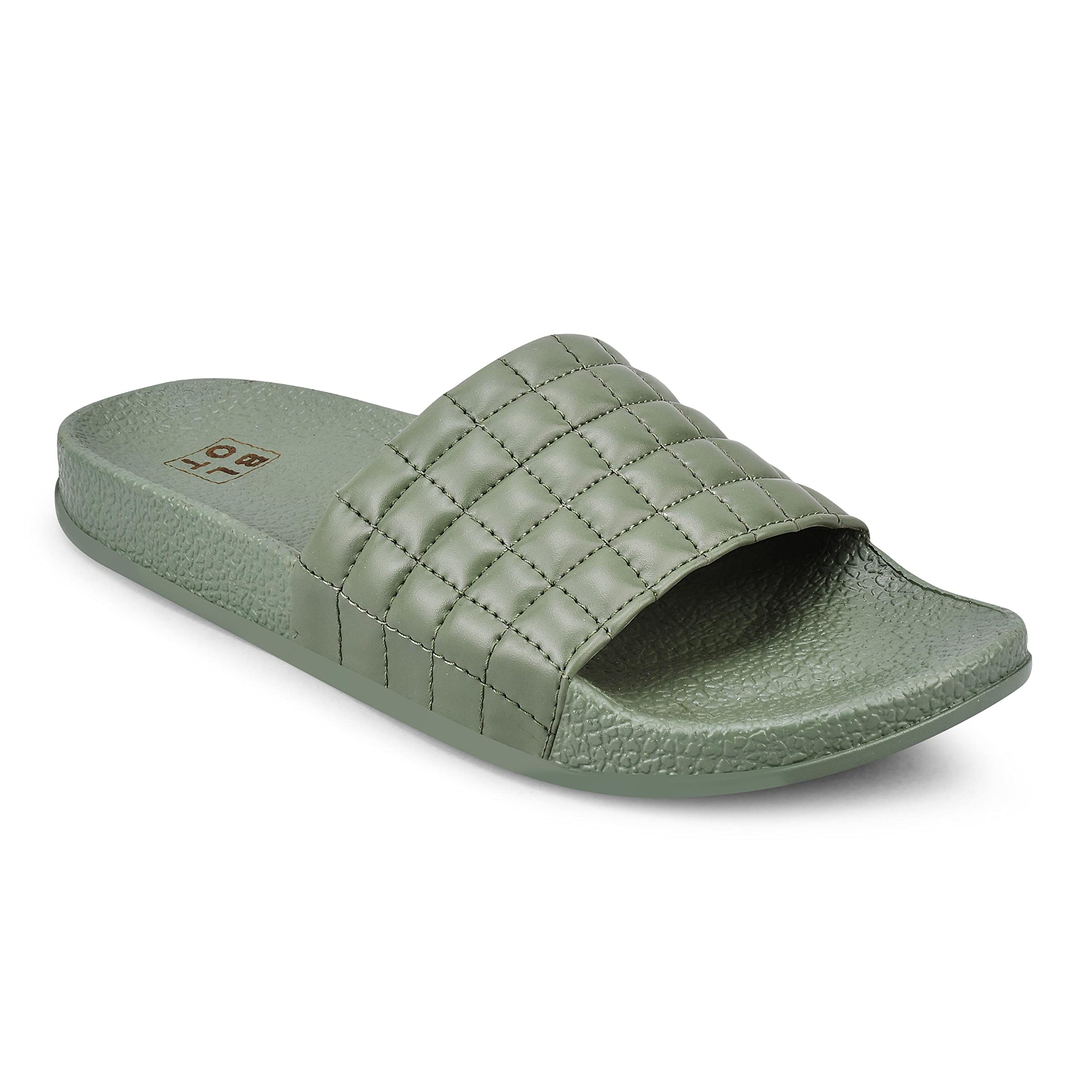 PARAGON K10904L Womens Sliders | Trendy Lightweight Slippers with Cushioned Footbed, Stylish Design, and Durable Construction | Perfect for Everyday Casual Wear Green (B0BSLGZG28) Amazon Price History, Amazon Price Tracker