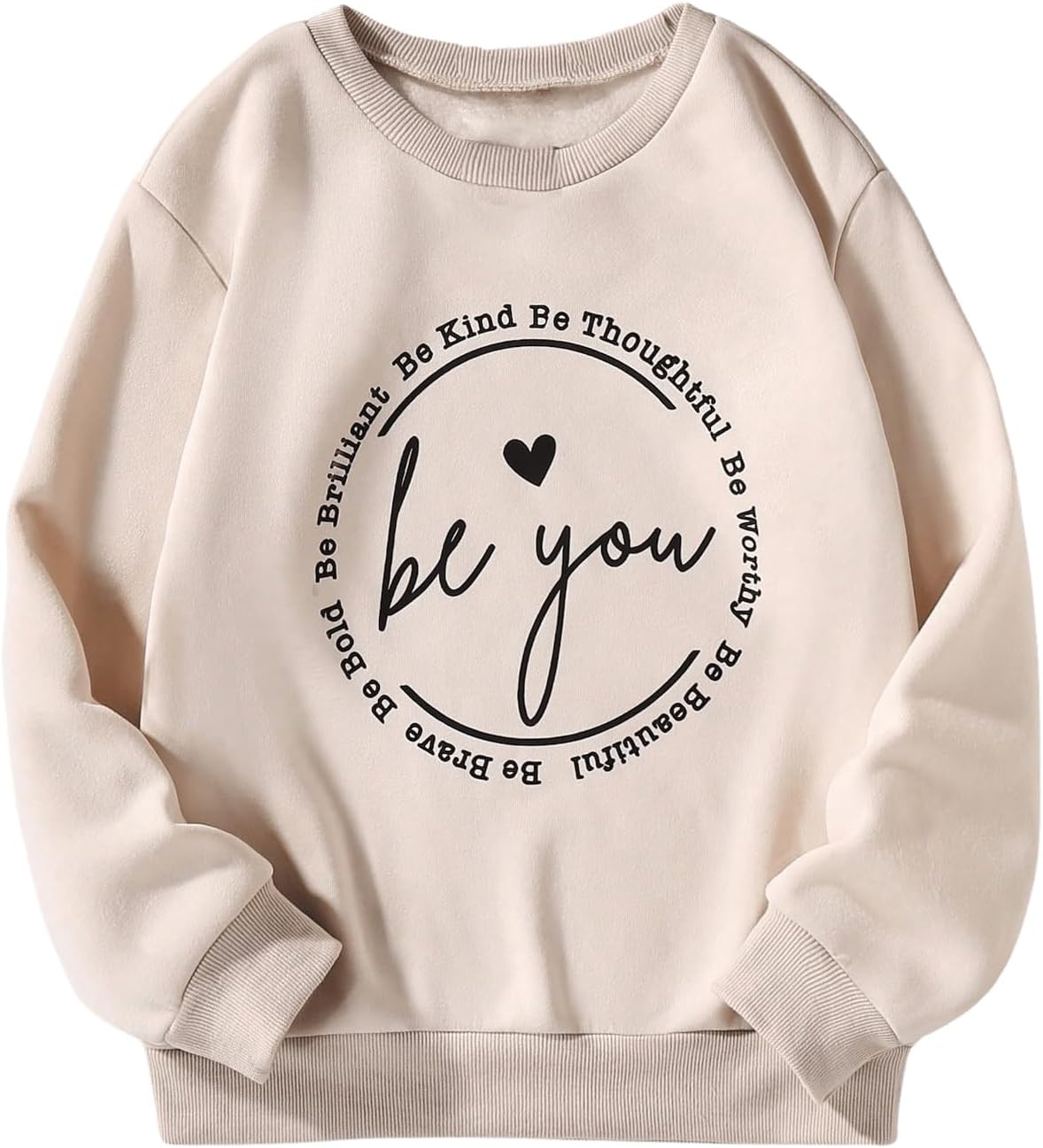Shoptemu Pinterest Pin Game Day Rugby Print Sweatshirt, Casual Long Sleeve Drop