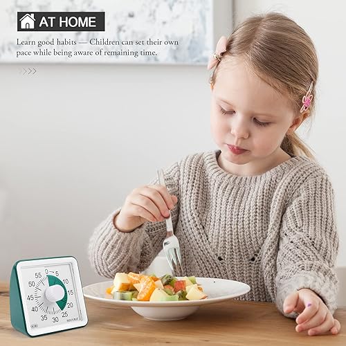 Miniatura 5 de Secura Temporizador visual de 60 minutos, temporizador de aula, temporizador de cuenta regresiva para niños y adultos, herramienta de gestión del