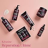Kerargan - Masque Capillaire Ultra Réparateur à la Kératine 500ml pour Cheveux Abîmés et Stressés - Fortifie, lisse et protège - Sans Sulfate, OGM, Huile Minérale - 8