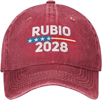 Rubio 2028 Hat Rubio for President 2028 Hat Adjustable Baseball Cap for Men Wemen Black