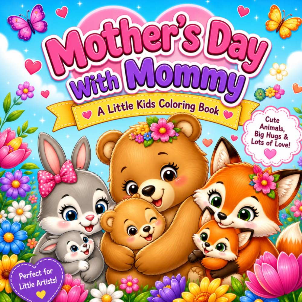 Mother’s Day With Mommy: A Little Kids Coloring Book