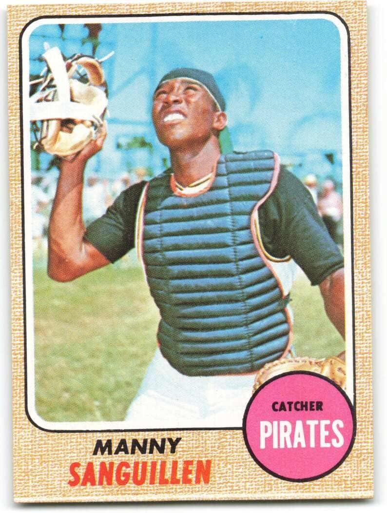 1968 Topps #251 Manny Sanguillen NM+ RC Rookie Pittsburgh Pirates Baseball