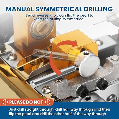 Miniatura 5 de BAOSHISHAN Máquina de perforación de perlas de 680 W, perforadora de coral, máquina de retención de ámbar, máquina pulidora de cuentas, juego