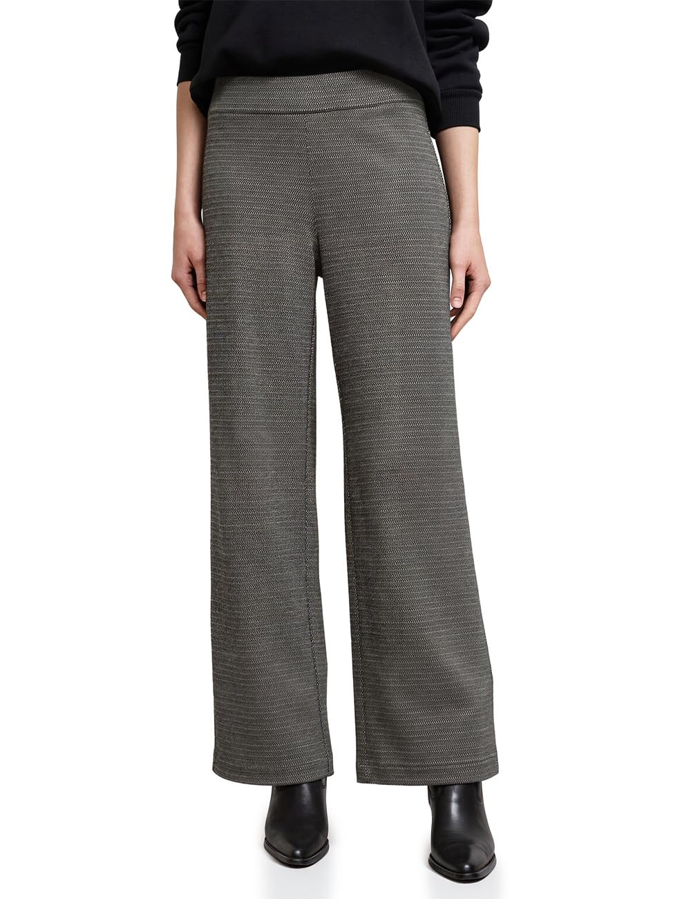 Street One Studio Damen Melierte Wide Leg Hose 3817546