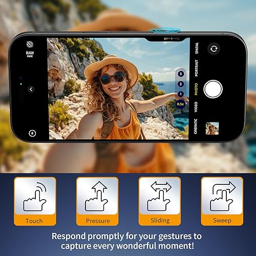 Miniatura 7 de Paquete de 4 protectores de botón de control de cámara para iPhone 16 Pro16 Pro Max17 estándar, cubierta de protección delgada antiarañazos para