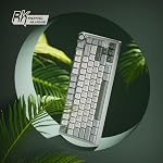 RK ROYAL KLUDGE R75 Clavier mécanique avec bouton de volume, 75% Joint de clavier monté, chaud swappable, son crémeux, MDA Profil, PBT Captures-clés