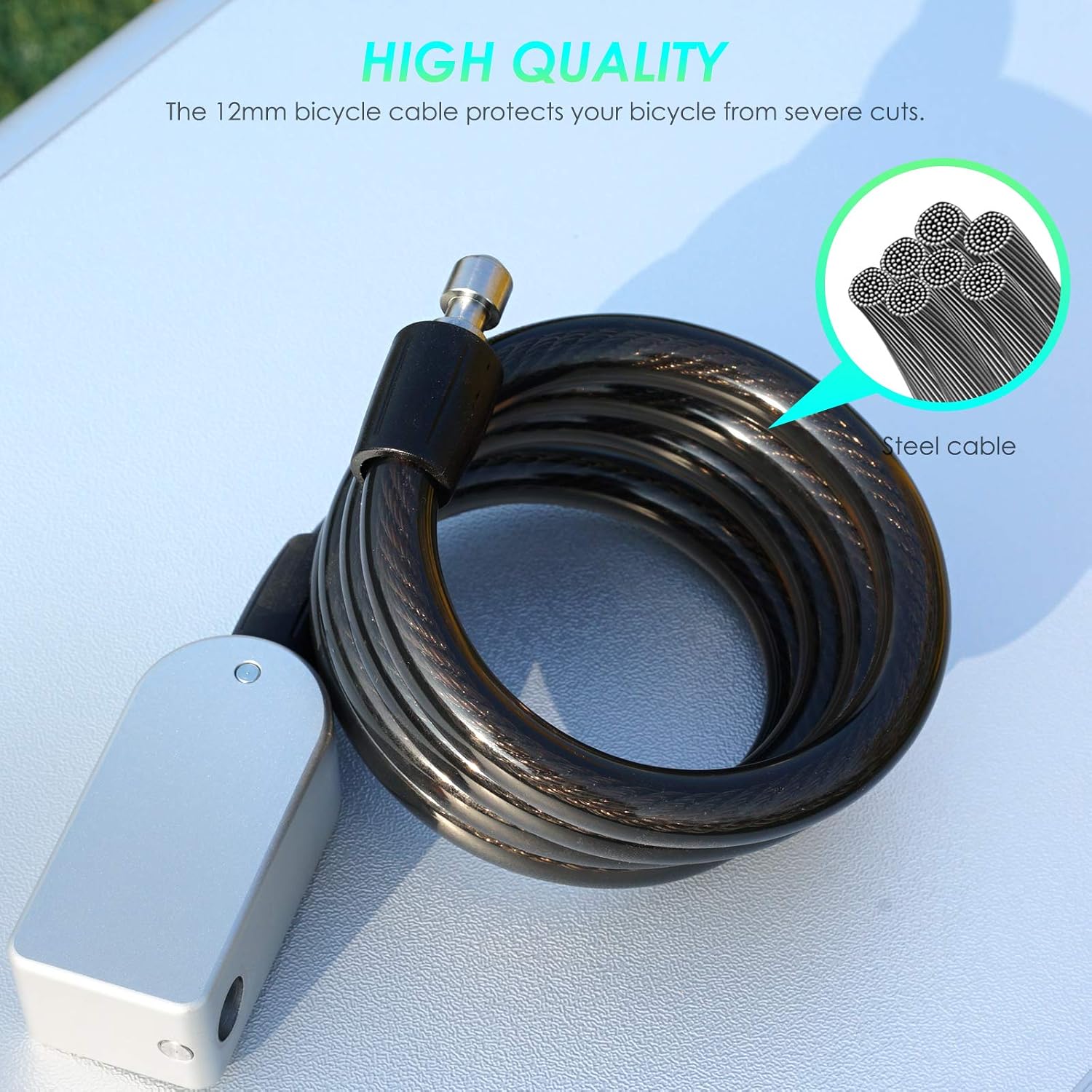 Flаѕh Dеаlѕ - 50% оƒƒ BOREAD Bike Lock,Cable Combination Lock, Bluetooth Connection Waterproof, Anti-Theft Keyless Bicycle Lock with USB Charge 39.4 inch Bicycle Cable Locks for Bike, Motorcycle, Door, Fence Buу 2 gеt 3 BOREAD Bike Lock,Cable Combination Lock, Bluetooth Connection Waterproof, Anti-Theft Keyless Bicycle Lock with USB Charge 39.4 inch Bicycle Cable Locks for Bike, Motorcycle, Door, Fence