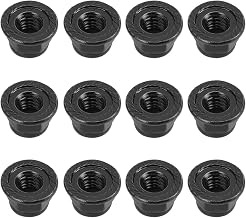Drfeify 12PCS 4mm RC Wheel Nuts, Non Slip Lock Nuts for Axial SCX10 1/10 Scale Model Cars (Black)
