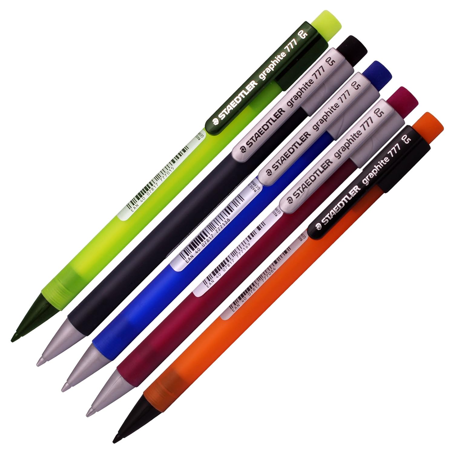 Staedtler Graphite 777 Drafting Mechanical Pencils 5 pk, 0.5 mm widths